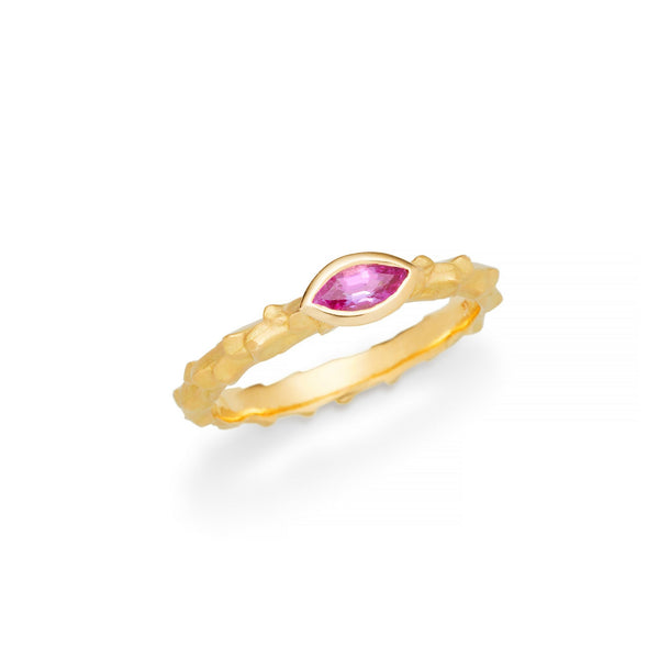 Marquis Pink Sapphire Juniper Ring